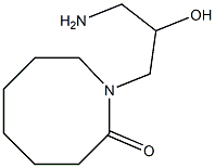 1-(3-amino-2-hydroxypropyl)azocan-2-one Struktur