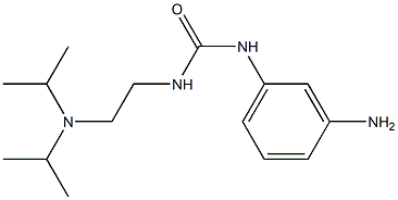 1-(3-aminophenyl)-3-{2-[bis(propan-2-yl)amino]ethyl}urea Struktur