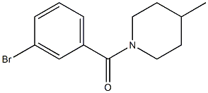 1-(3-bromobenzoyl)-4-methylpiperidine Struktur