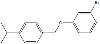 1-(3-bromophenoxymethyl)-4-(propan-2-yl)benzene Struktur