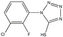 1-(3-chloro-2-fluorophenyl)-1H-1,2,3,4-tetrazole-5-thiol Struktur