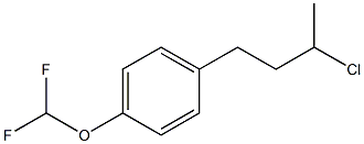 1-(3-chlorobutyl)-4-(difluoromethoxy)benzene Struktur