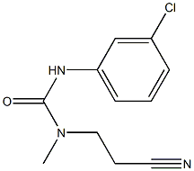 1-(3-chlorophenyl)-3-(2-cyanoethyl)-3-methylurea Struktur