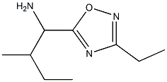 1-(3-ethyl-1,2,4-oxadiazol-5-yl)-2-methylbutan-1-amine Struktur