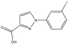 1-(3-iodophenyl)-1H-pyrazole-3-carboxylic acid Struktur