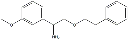 1-(3-methoxyphenyl)-2-(2-phenylethoxy)ethan-1-amine Struktur