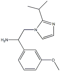 1-(3-methoxyphenyl)-2-[2-(propan-2-yl)-1H-imidazol-1-yl]ethan-1-amine Struktur