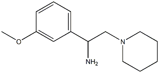 1-(3-methoxyphenyl)-2-piperidin-1-ylethanamine Struktur