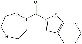 1-(4,5,6,7-tetrahydro-1-benzothiophen-2-ylcarbonyl)-1,4-diazepane Struktur