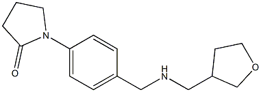 1-(4-{[(oxolan-3-ylmethyl)amino]methyl}phenyl)pyrrolidin-2-one Struktur