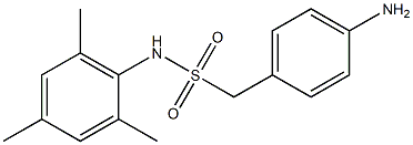 1-(4-aminophenyl)-N-(2,4,6-trimethylphenyl)methanesulfonamide Struktur