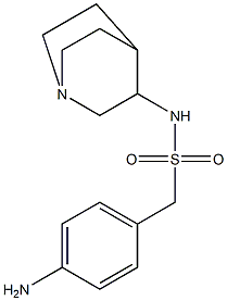 1-(4-aminophenyl)-N-{1-azabicyclo[2.2.2]octan-3-yl}methanesulfonamide Struktur