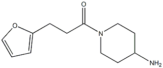 1-(4-aminopiperidin-1-yl)-3-(furan-2-yl)propan-1-one Struktur