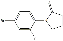 1-(4-bromo-2-fluorophenyl)pyrrolidin-2-one Struktur