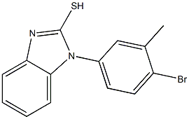 1-(4-bromo-3-methylphenyl)-1H-1,3-benzodiazole-2-thiol Struktur