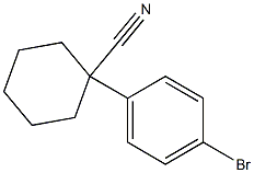 1-(4-bromophenyl)cyclohexane-1-carbonitrile Struktur