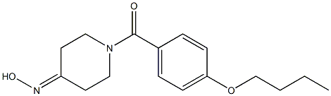 1-(4-butoxybenzoyl)piperidin-4-one oxime Struktur