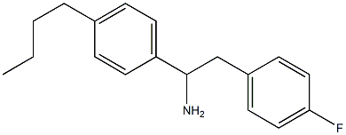 1-(4-butylphenyl)-2-(4-fluorophenyl)ethan-1-amine Struktur