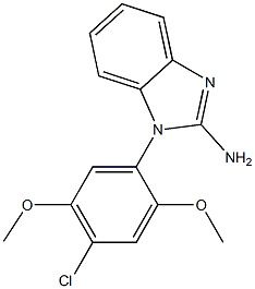 1-(4-chloro-2,5-dimethoxyphenyl)-1H-1,3-benzodiazol-2-amine Struktur