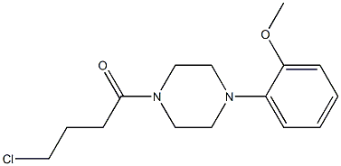 1-(4-chlorobutanoyl)-4-(2-methoxyphenyl)piperazine Struktur