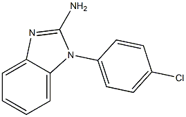 1-(4-chlorophenyl)-1H-1,3-benzodiazol-2-amine Struktur