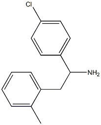 1-(4-chlorophenyl)-2-(2-methylphenyl)ethan-1-amine Struktur