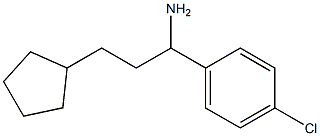 1-(4-chlorophenyl)-3-cyclopentylpropan-1-amine Struktur