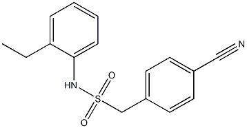 1-(4-cyanophenyl)-N-(2-ethylphenyl)methanesulfonamide Struktur