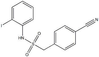 1-(4-cyanophenyl)-N-(2-iodophenyl)methanesulfonamide Struktur