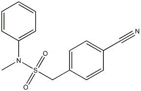 1-(4-cyanophenyl)-N-methyl-N-phenylmethanesulfonamide Struktur