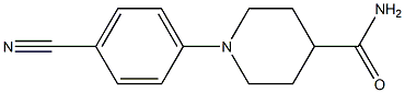 1-(4-cyanophenyl)piperidine-4-carboxamide Struktur