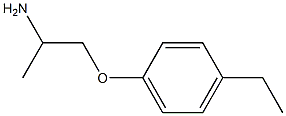 1-(4-ethylphenoxy)propan-2-amine Struktur