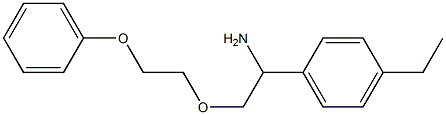 1-(4-ethylphenyl)-2-(2-phenoxyethoxy)ethan-1-amine Struktur