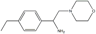 1-(4-ethylphenyl)-2-(morpholin-4-yl)ethan-1-amine Struktur