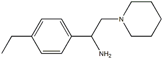 1-(4-ethylphenyl)-2-(piperidin-1-yl)ethan-1-amine Struktur