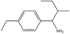 1-(4-ethylphenyl)-2-methylbutan-1-amine Struktur