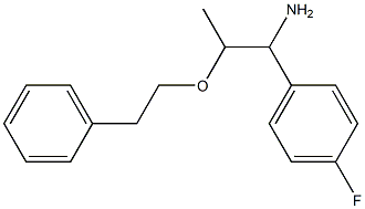 1-(4-fluorophenyl)-2-(2-phenylethoxy)propan-1-amine Struktur