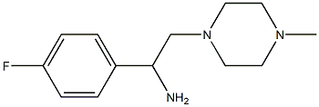 1-(4-fluorophenyl)-2-(4-methylpiperazin-1-yl)ethanamine Struktur