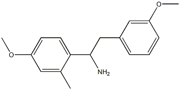 1-(4-methoxy-2-methylphenyl)-2-(3-methoxyphenyl)ethan-1-amine Struktur