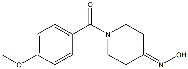 1-(4-methoxybenzoyl)piperidin-4-one oxime Struktur