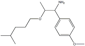 1-(4-methoxyphenyl)-2-[(4-methylpentyl)oxy]propan-1-amine Struktur