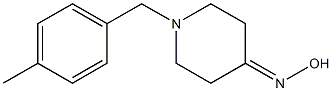 1-(4-methylbenzyl)piperidin-4-one oxime Struktur