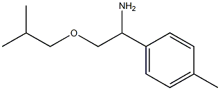 1-(4-methylphenyl)-2-(2-methylpropoxy)ethan-1-amine Struktur