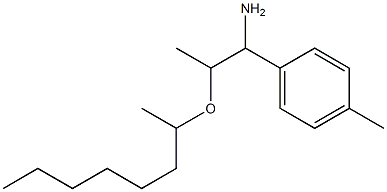 1-(4-methylphenyl)-2-(octan-2-yloxy)propan-1-amine Struktur