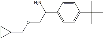 1-(4-tert-butylphenyl)-2-(cyclopropylmethoxy)ethan-1-amine Struktur