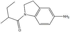 1-(5-amino-2,3-dihydro-1H-indol-1-yl)-2-methylbutan-1-one Struktur