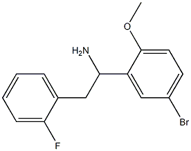 1-(5-bromo-2-methoxyphenyl)-2-(2-fluorophenyl)ethan-1-amine Struktur