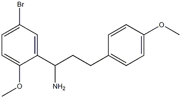 1-(5-bromo-2-methoxyphenyl)-3-(4-methoxyphenyl)propan-1-amine Struktur