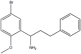 1-(5-bromo-2-methoxyphenyl)-3-phenylpropan-1-amine Struktur