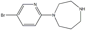 1-(5-bromopyridin-2-yl)-1,4-diazepane Struktur